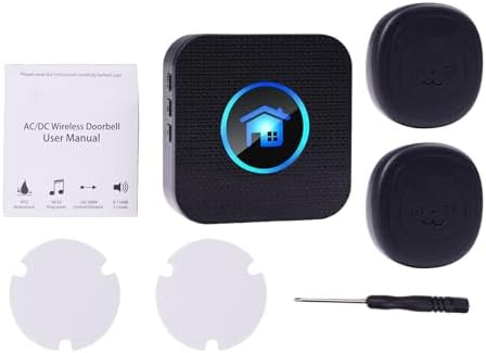 Adjustable Volume Smart Dog Door Bell Wireless Solution For Potty Training Dogs(1 Receiver+ 2 Button)