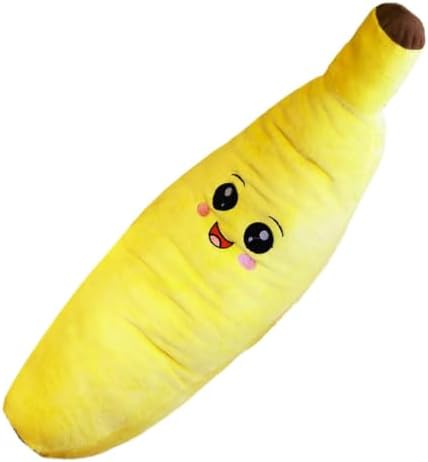 Plush Banana Dog Toy-Squeaky Soft Cotton Chew,Interactive Puppy Play Toy