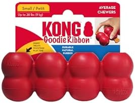 KONG Goodie Ribbon, Stuffable Natural Rubber Dog Toy, for Small Dogs