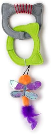 Quirky Kitty Kitty Connects Interactive Cat Toy With Felt Rings And Catnip Dragonfly