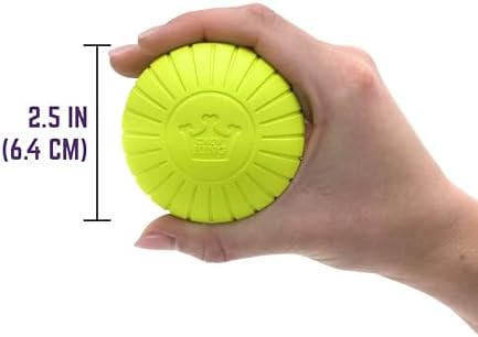 Chew King by Mammoth Supreme Rubber Dog Fetch Balls (8-Pack), Durable 2.5” Natural Rubber Balls with Safety Air Vent, High Bounce Fetch Toys for Aggressive Chewers, Launcher Compatible - Yellow