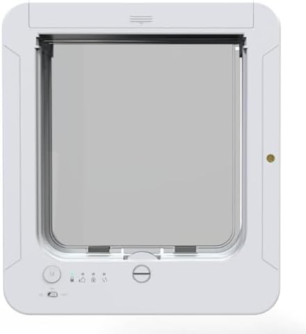 Frid Smart Cat Door with Detection for Indoor Outdoor Pets Continued Metal Pet Door Easy Installation Modern Design
