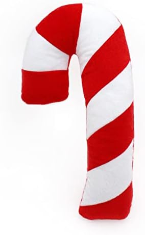 ZippyPaws, Holiday Jigglerz Candy Cane Dog Toy, 1 Count