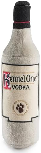 Haute Diggity Dog Kennel One Vodka Plush Dog Toy, Drink Parody Chew Toys