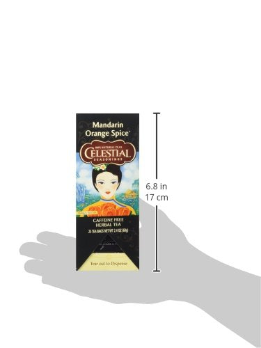 Celestial Seasonings Mandarin Orange Spice Herbal Tea 25 Tea Bags