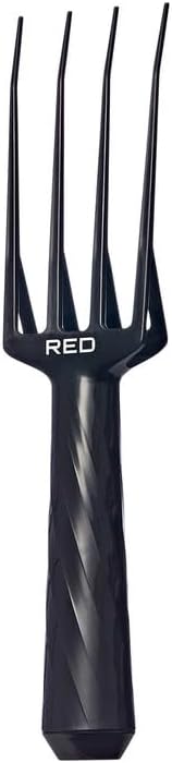 Red by Kiss Magic Touch Scalp Scratcher, Black, Flexible Teeth Scalp Massager for Braids, Locs, Weaves, Wigs & Protective Styles, Itch Relief, Shampoo Exfoliating Brush