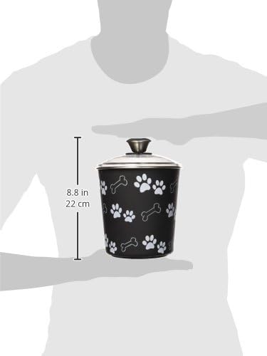 Loving Pets Bella Dog Bowl Canister/Treat Container, Espresso