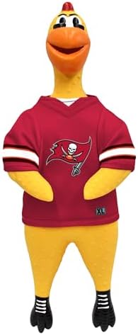 Littlearth NFL Team Rubber Chicken Pet Toy - Officially Licensed Teams