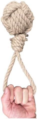 Small Hemp Rope Dog Tug Toy, Eco-Friendly, No Harmful Dyes (NOT a chew Toy!)