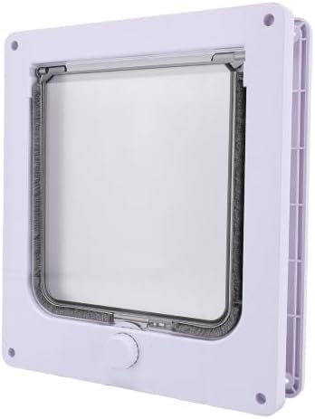 Fdit Rotating cat Door with Lockable Direction Control for Indoor Outdoor