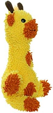 MIGHTY Tuffy Microfiber Medium Ball Giraffe Dog Toy