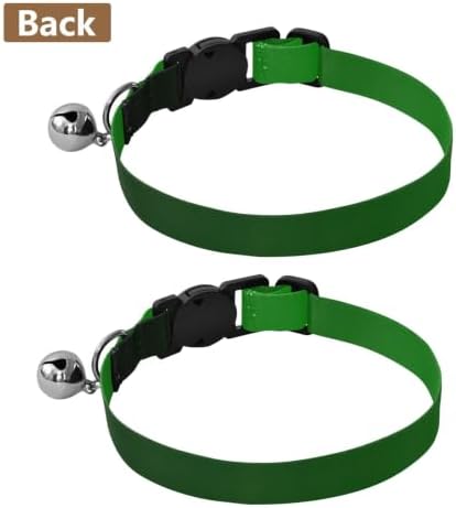 Green Gradient Adjustable Buckle Kitten Collar 2 Pack Cat Neck Collar