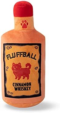 Fringe Studio Plush Dog Toy, FLUFFBALL Cinnamon Whiskey (289715) Medium