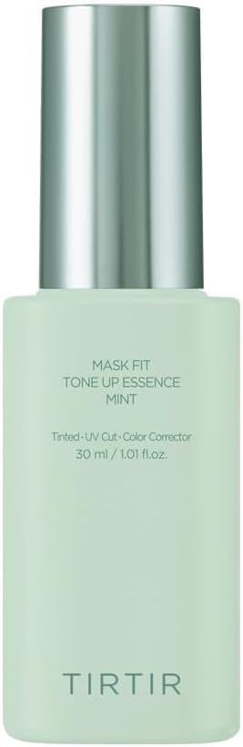 TIRTIR Mask Fit Tone Up Essence | Tinted Moisturizer, All-in-one base, Glass skin look, Deep Hydration, Long-lasting, Natural Coverage, Lightweight, Make-up free look