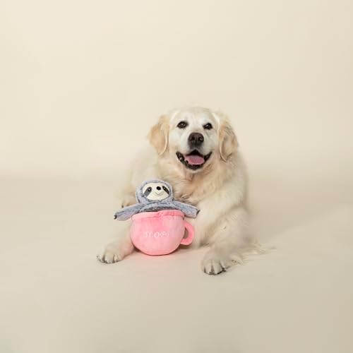 Fringe Studio Slown' Dwn for Summer Sloth Pet Toy, Sloffee (289377)