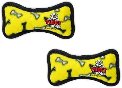 TUFFY® : 2 Pack Bone Dog Toy: Ultra Durable Plush Toy with Multiple Layers & Reinforced Seams, Washable and Floats, Original Construction