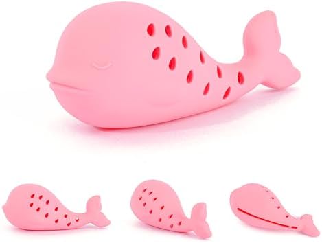 Slow Feeding Dog Toy Whale Shape, Silicone Chew Toy for Puppies & Cats, Interactive Food Dispensing Puzzle Toy to Slow Down Eating, Prevent Bloat & Keep Pets Entertained