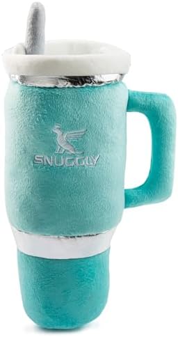 Haute Diggity Dog Snuggly Cup Plush Dog Toy Tumbler Parody Stuffed Chew Toy