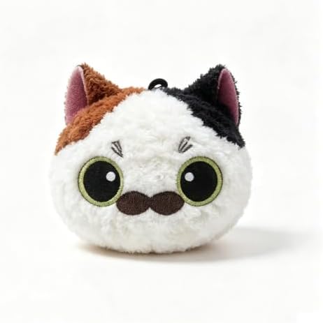 Interactive Cat Toy with Realistic Meow Sounds, Touch Activated Self Play Plush Kitten Toy, Durable Bite Resistant Cat Plush Ball, Cat Entertainment Toy for Indoor Cat （Calico Cat）