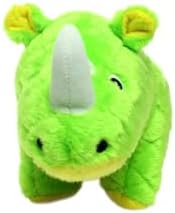 MIGHTY- Safari Rhino - Squeaker-Multiple Layers. Made Durable, Strong & Tough. Interactive Play Dog Toy (Tug, Toss & Fetch). Machine Washable & Floats