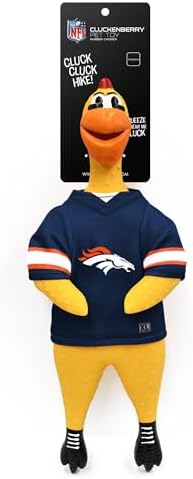 Littlearth NFL Team Rubber Chicken Pet Toy - Officially Licensed Teams