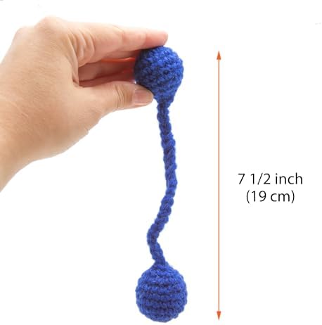 Glaciart One Catnip Wool Balls - Hanging Cat Toys for Indoor, 100% Natural Wool - Hanging or Sliding, Interactive Kitten Toy for Door Handles, Wall Hooks, Gift for Cats - Set of 3