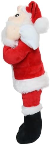 MIGHTY Tuffy 2 Pack Santa Ultra Durable Plush Dog Toy