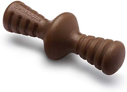 Benebone Zaggler Dog Chew Toy for Aggressive Chewers, Real Peanut, Medium