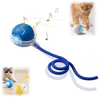 Interactive Cat Toys Balls, Chirping & Motion Activate Cat Toys（B Blue）