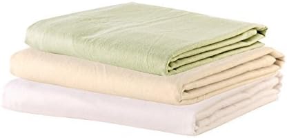 Deluxe Flannel Flat Massage Table Sheets by NRG - 100% Cotton Flannel Massage Linens - 160 GSM, 200 Thread Count - Soft Double Brushed Cotton - Oversized for Better Coverage - 63" x 100" - Color White