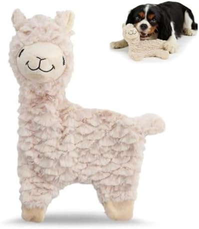 NANDOG My BFF Alpaca Dog Toy Signature Collection Soft Plush & Crinkle