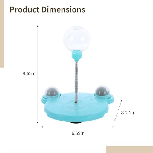 Cat Treat Dispenser Toy, Cat Feeding Ball with Catnip, Interactive Cat Toys, Cat Slow Feeder, Ideal for Cat Play and Stimulate Mental