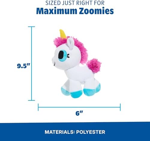 BarkBox Bob the Barking Unicorn Dog Toy - Toy for Large Dogs