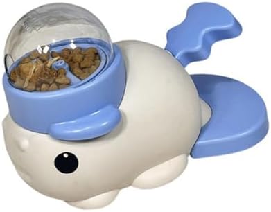 Dog Treats Dispenser Toy Fish Design Press Food Feeders Encourages Exercise and Reduces Boredom for Pet Cats Mental Pet Treats Feeders