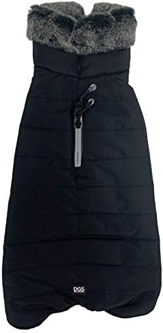 Dog Gone Smart Hemlock Puffy Dog Jacket, Black Nebula, 16"