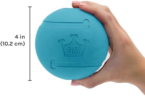 Chew King Flavored Rubber Ball Collection, 4 Inch Peanut Butter Flavor Rubber Balls 2-Pk