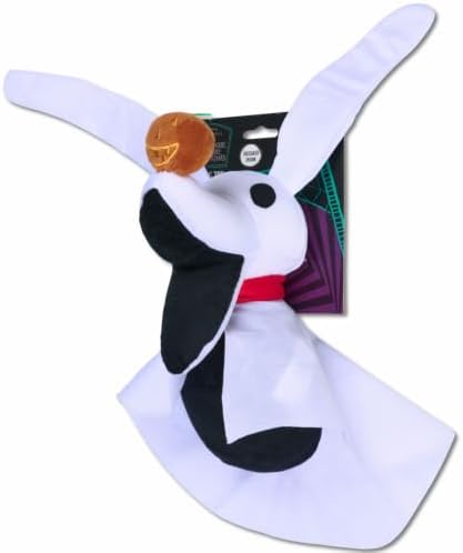 Buckle-Down Disney Dog Toy, The Nightmare Before Christmas Zero Pose Pet Toy, Ballistic Nylon Plush