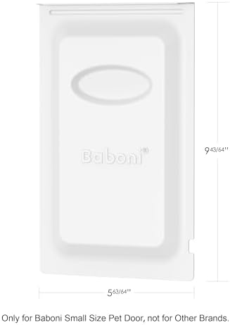 Baboni Metal Closing Panel Pet Door Cover (Small) - Only for Baboni Small Pet Door
