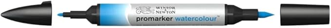 Winsor & Newton ProMarker Watercolor Marker, Phthalo Blue (Green Shade)