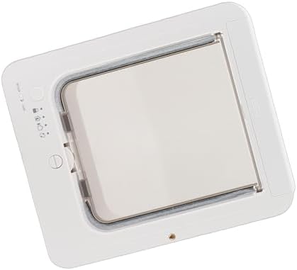 ASHATA Smart Cat Door for Interior and Exterior, Cat Pet Door Automatic Sensing with Collar Activated Easy Installation, for Home