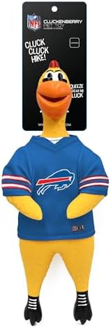 Littlearth NFL Team Rubber Chicken Pet Toy - Officially Licensed Teams