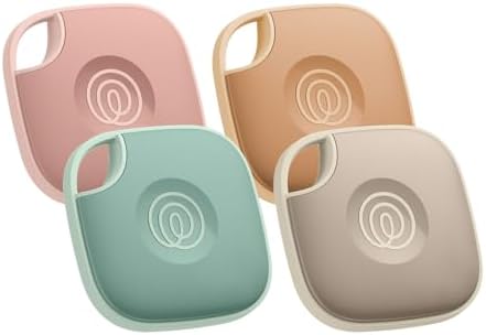 Life360 Tile - Bluetooth Tracker, Keys Finder and Item Locator for Keys, Bags and More. Phone Finder. Both iOS and Android Compatible. 4-Pack (Colors)