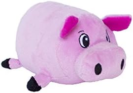 Outward Hound Fattiez Squeaky Plush Dog Toy, Pig, Small, 6.8"