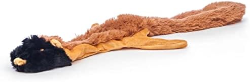 Jeffers Pet Thinnies, 21" | Unstuffed with Squeaker and Rope | Chipmunk