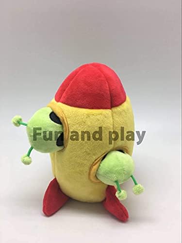 MODERN WAVE - Interactive Squeaky Plush Hide and Seek Squirrel Type Puzzle Toy for Dogs, Small Size (Spaceship and Aliens)