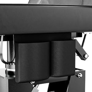 Paddie 360° Swivel Electric Height Adjustable Tattoo Spa Chair for Client, Professional Facial Esthetician Bed with Storage Pocket/2 Wheels, Headrest/Armrest Adjustable, Black