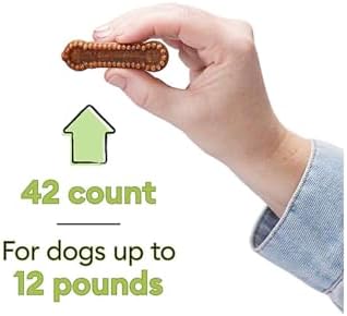 Wiggles & Wags Dental Chews for Large Dogs, Pumpkin Flavor, 12 Ounces with DN Essentials Bone Shaped Dispenser & Roll