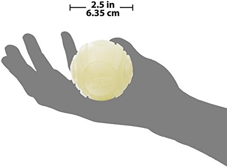 Nerf Dog Tennis Ball Blaster Dog Toy white, 2.5 Inch Glow Reload Ball