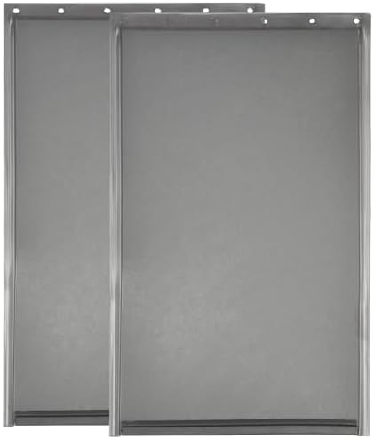 AMZOO Extra Large Dog Door Replacement Flap PetSafe 13 3/4”x24 3/8” 2 Packs | Compatible Freedom PAC 11-11040 Pet Door Flaps Magnetic Closure Weather-Resistant Durable Non-Toxic Silicone Easy Install