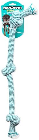 Mammoth Flossy Chews Extra Fresh Rope Tug – Premium Cotton-Poly Yarn with Floss Tug Toy for Dogs – Interactive Dog Rope Toy – Tug Dog Chew Toy for Medium to Large Dogs - Large, 25”